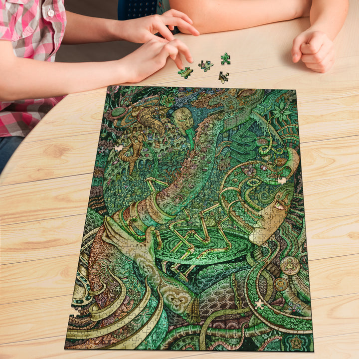 🌌🌀 Themeing of a Dreampark KaleidoQuest Wooden Jigsaw Puzzle | POLARIS