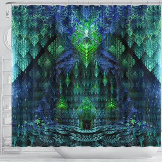Seedkeeper's Vault - Blue | Shower Curtain | POLARIS