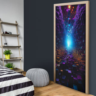 DIMENSIONAL SHIFT BLOCKS DOOR SOCK | ACIDMATH AI