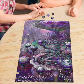 🌌🌀 The Planequarium KaleidoQuest Wooden Jigsaw Puzzle | POLARIS