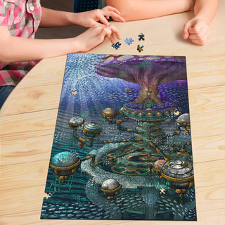 🌌🌀 The Planequarium KaleidoQuest Wooden Jigsaw Puzzle | POLARIS