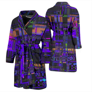 PURPLE GLITCH BATHROBE | HUBERT SOLCZYNSKI