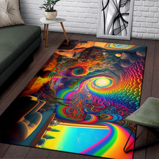 SPIRAL ROOM RUG | ACIDMATH AI