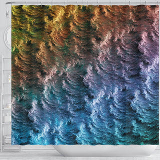 Metallic Seas | Shower Curtain | POLARIS