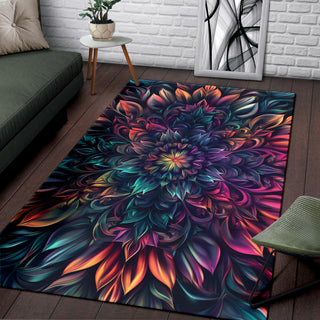 FLOWER BLOOMING RUG | ACIDMATH AI