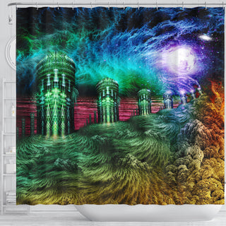 Cosmic Cells | Shower Curtain | POLARIS