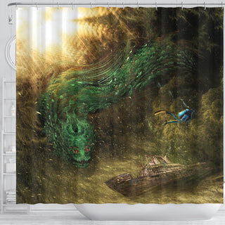 Blackwater Serpent | Shower Curtain | POLARIS