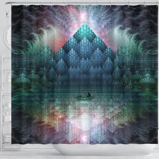 Fishing by Night | Shower Curtain | POLARIS