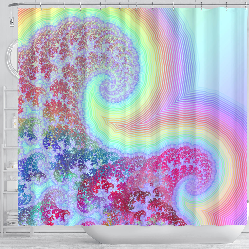 Rainbow Coast | Shower Curtain | POLARIS