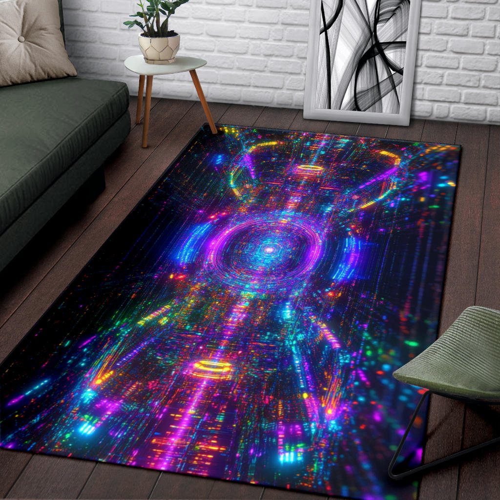 HYPER TENSION POINT RUG | ACIDMATH AI