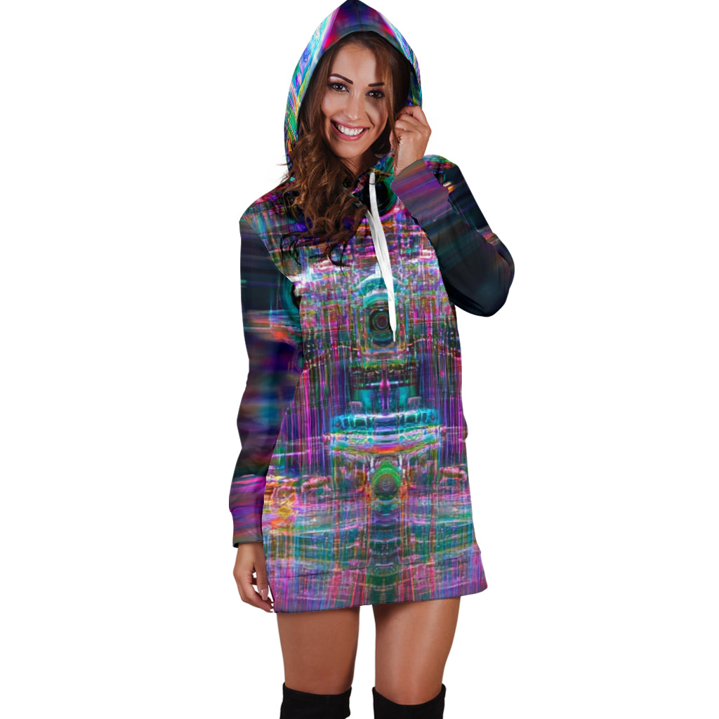 STRANGE IDEAS HOODIE DRESS | ACIDMATH AI