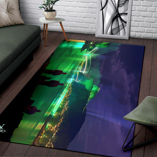 AURORA BOREALIS RUG | ACIDMATH AI