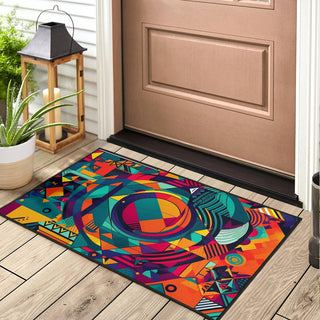 CIRCLES DOOR MAT | ACIDMATH AI