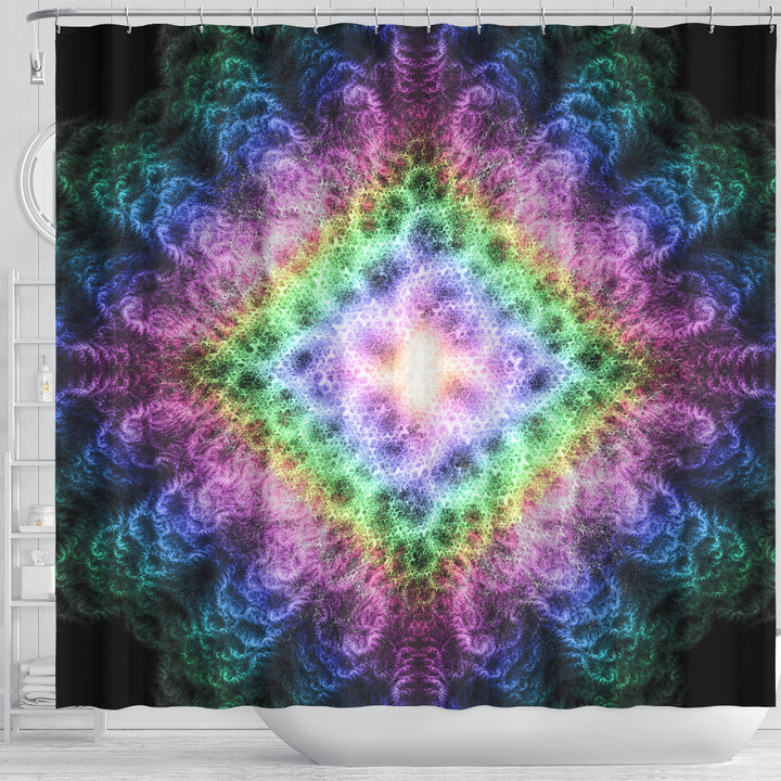 Psychedelic Bloom | Shower Curtain | POLARIS