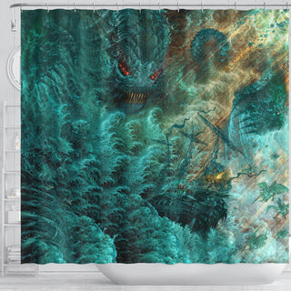 Fractal Dagon | Shower Curtain | POLARIS