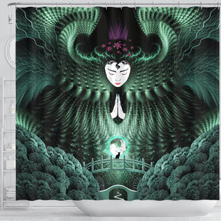 The Jade Empress | Shower Curtain | POLARIS