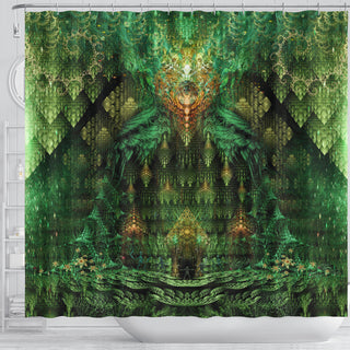 Seedkeeper's Vault - Green | Shower Curtain | POLARIS