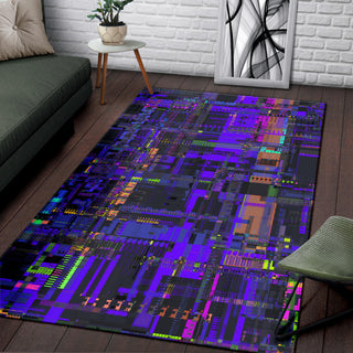 PURPLE GLITCH RUG | HUBERT SOLCZYNSKI