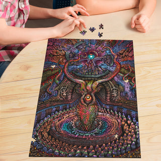 🌌🌀Leviathan KaleidoQuest Wooden Jigsaw Puzzle | POLARIS