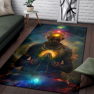 MEDITATING CHAKRAH RUG | ACIDMATH AI