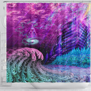 The Fractal Factory | Shower Curtain | POLARIS