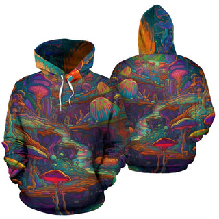 MUSHROOM FOREST HOODIE | ACIDMATH AI