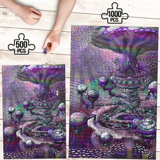 🌌🌀 The Planequarium KaleidoQuest Wooden Jigsaw Puzzle | POLARIS