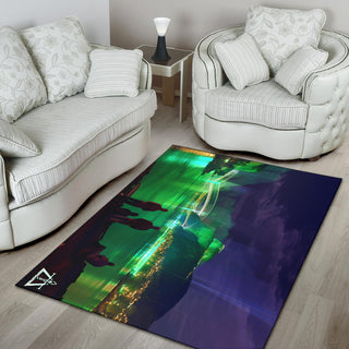 AURORA BOREALIS RUG | ACIDMATH AI