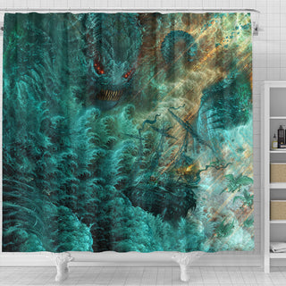 Fractal Dagon | Shower Curtain | POLARIS