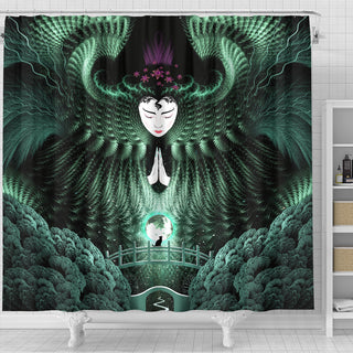 The Jade Empress | Shower Curtain | POLARIS
