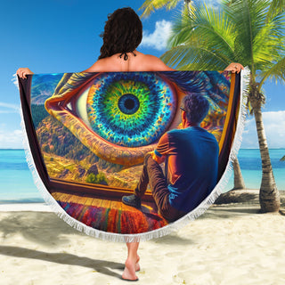 CHILLIN BEACH BLANKET | ACIDMATH AI