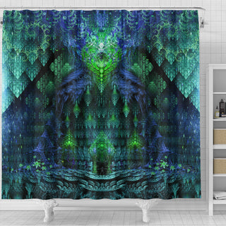 Seedkeeper's Vault - Blue | Shower Curtain | POLARIS