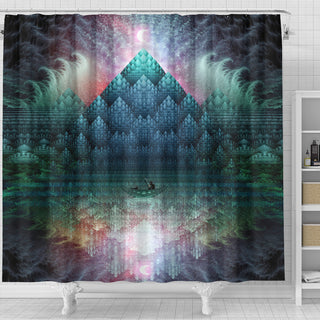 Fishing by Night | Shower Curtain | POLARIS