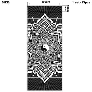 YIN YANG MANDALA STAIR STICKERS | BROCK SPRINGSTEAD