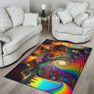 SPIRAL ROOM RUG | ACIDMATH AI