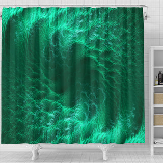 Jade Vortex | Shower Curtain | POLARIS