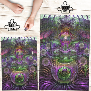 🌌🌀 Mastermind KaleidoQuest Wooden Jigsaw Puzzle | POLARIS