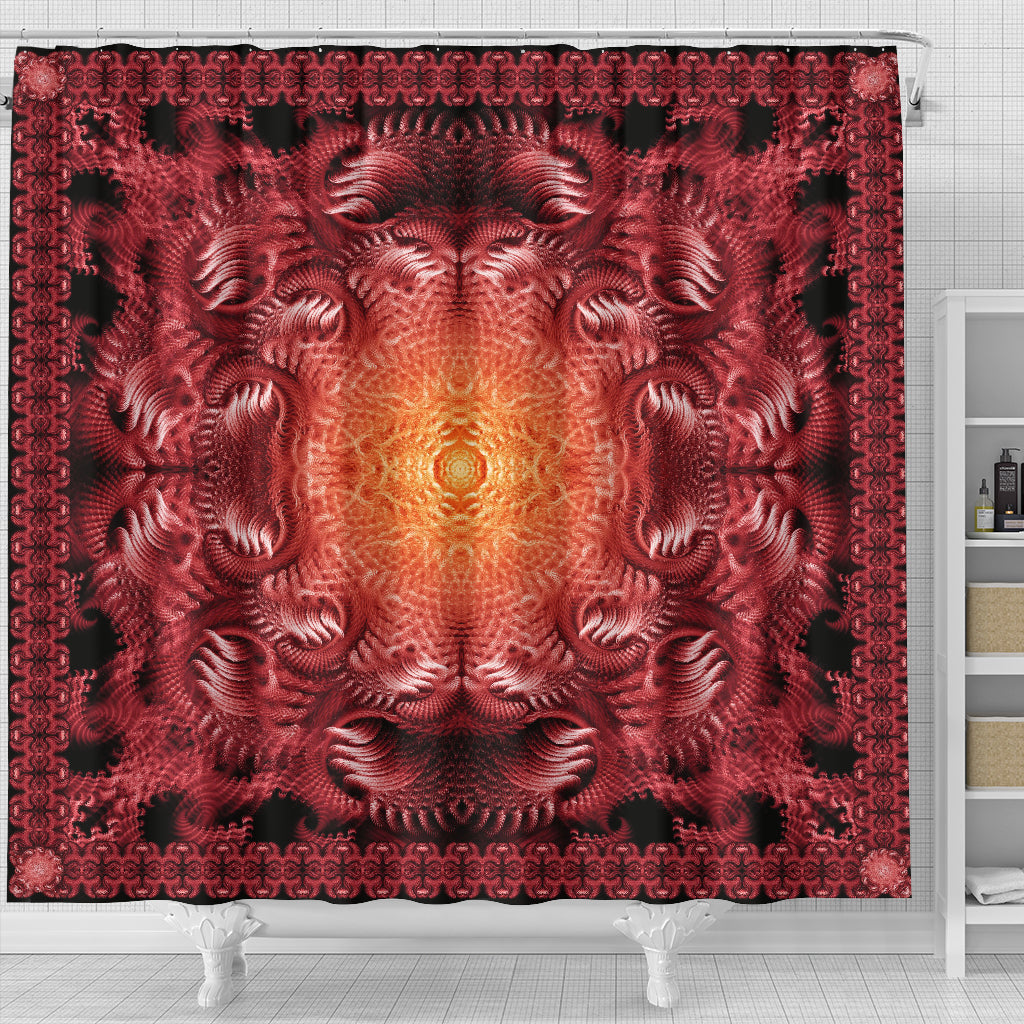 Fury Well - Red | Shower Curtain | POLARIS