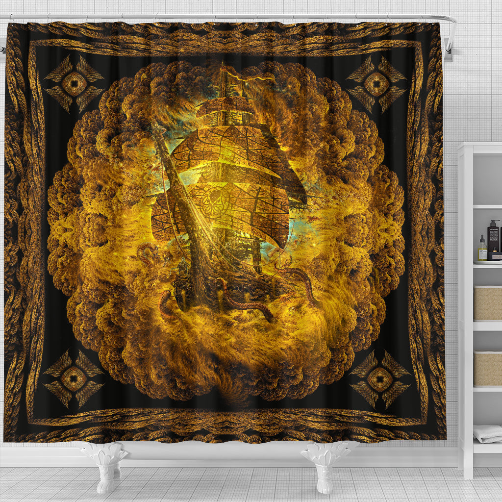 A Voyage for the Old Ones | Shower Curtain | POLARIS