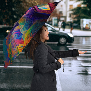 RAINDBOW STAIRWELL UMBRELLA | ACIDMATH AI