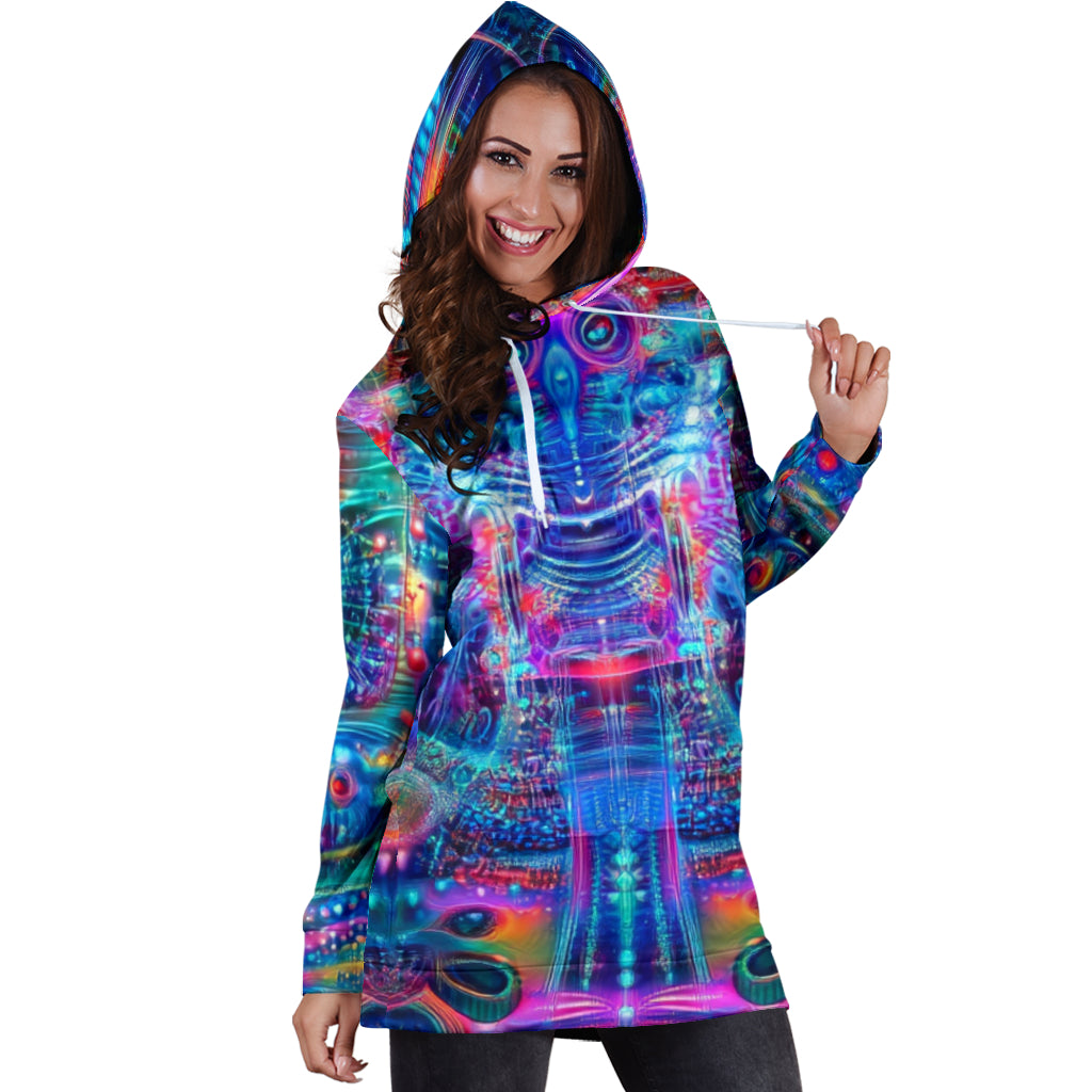 OWLIE HOODIE DRESS | ACIDMATH AI