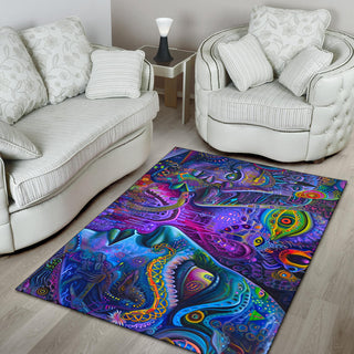ETHEREAL BEINGS RUG | ACIDMATH AI