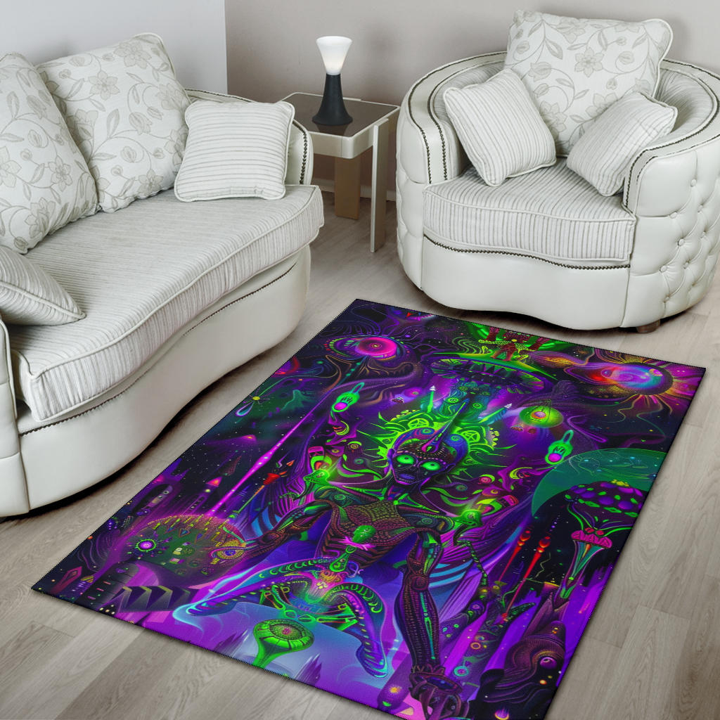 DMT BEING DEALER RUG | ACIDMATH AI