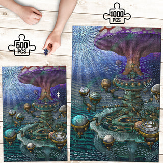 🌌🌀 The Planequarium KaleidoQuest Wooden Jigsaw Puzzle | POLARIS