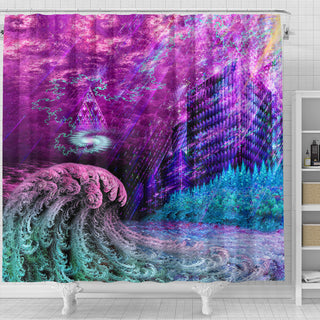 The Fractal Factory | Shower Curtain | POLARIS