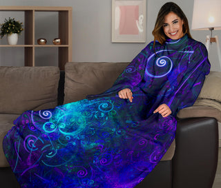ULTRAVIOLET ADULT SLEEVE BLANKET | CAMERON GRAY