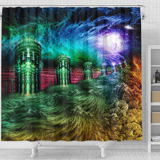 Cosmic Cells | Shower Curtain | POLARIS