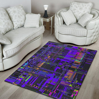 PURPLE GLITCH RUG | HUBERT SOLCZYNSKI