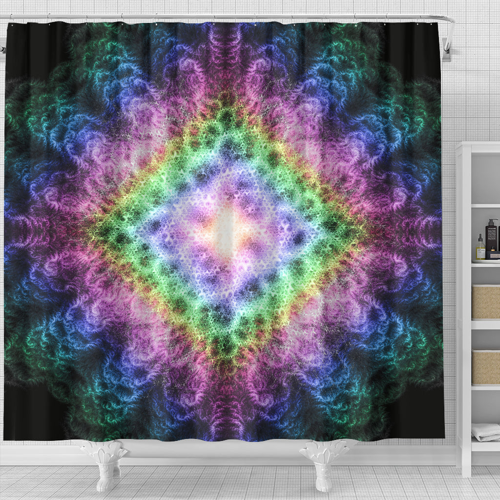 Psychedelic Bloom | Shower Curtain | POLARIS