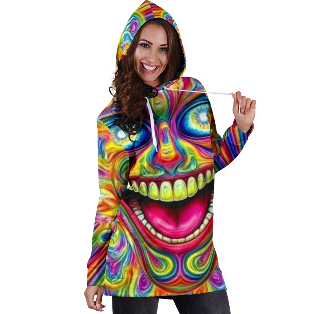 DMT JESTER HOODIE DRESS | ACIDMATH AI